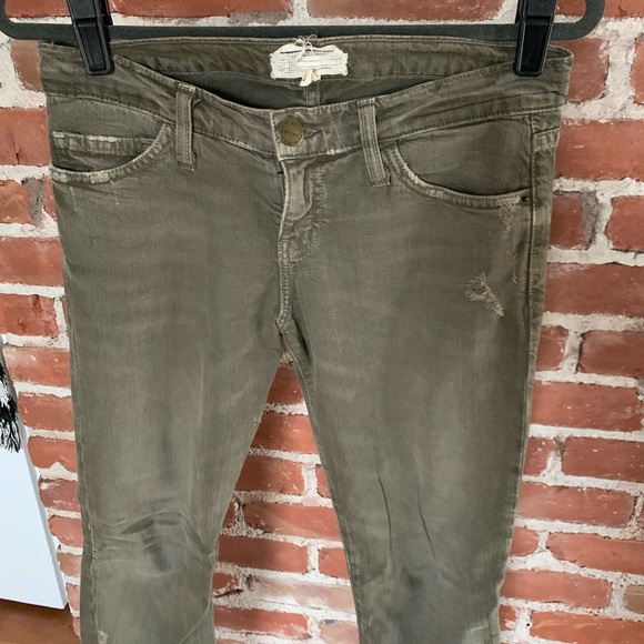 Current Elliott crop skinny jeans 26 olive green - Picture 4 of 8